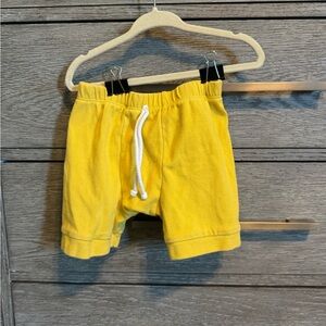Sunny Yellow Kids Shorts with Drawstring